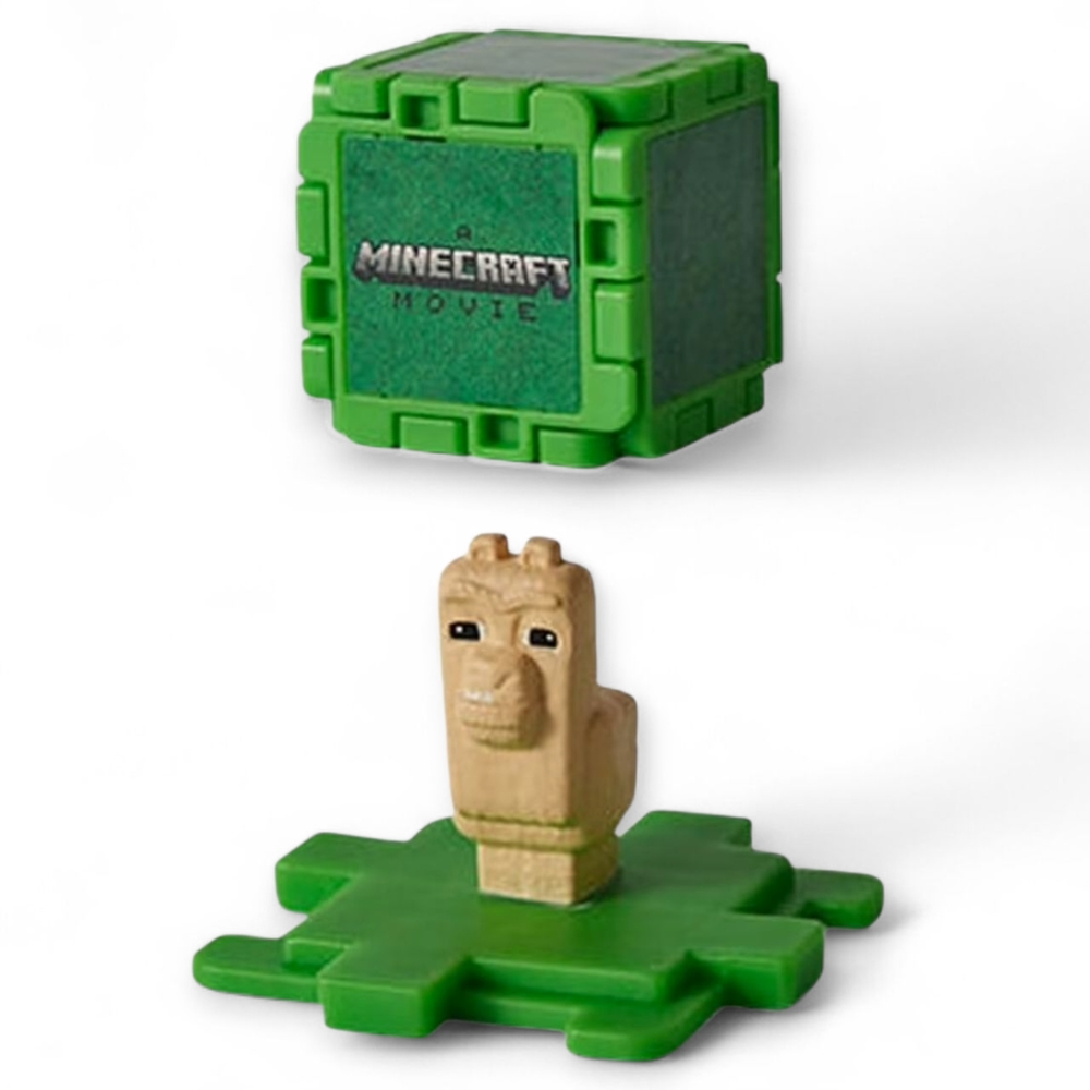 McDonald's Minecraft Movie Grass Block & Llama Toy #1 Cube Gamercore Collectible